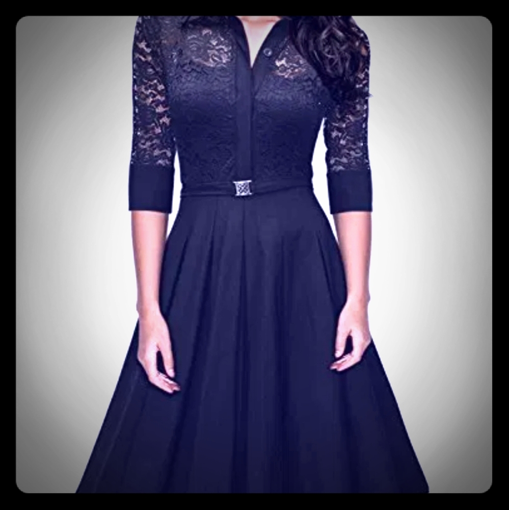 💚NWT💚Miss May dress retro lace